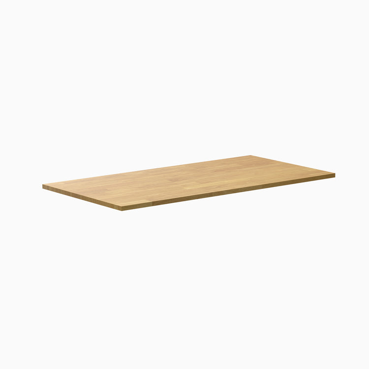 Rubberwood light oak desktop - Desky