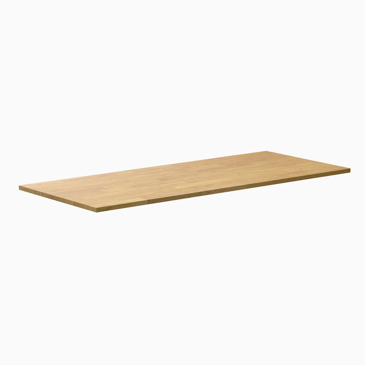 Rubberwood light oak desktop - Desky