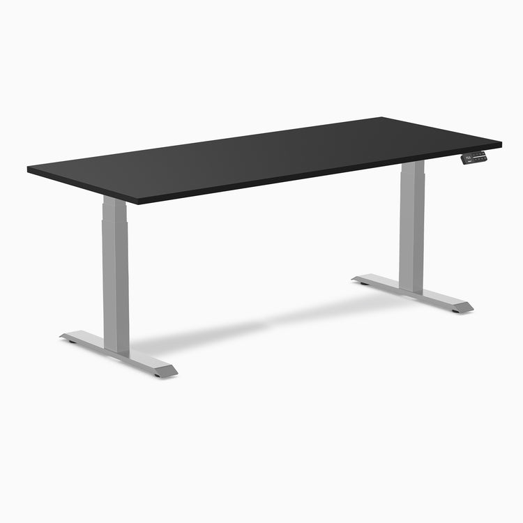 Desky Alpha Dual straight Sit Stand Gaming Desk 1800mm gray legs