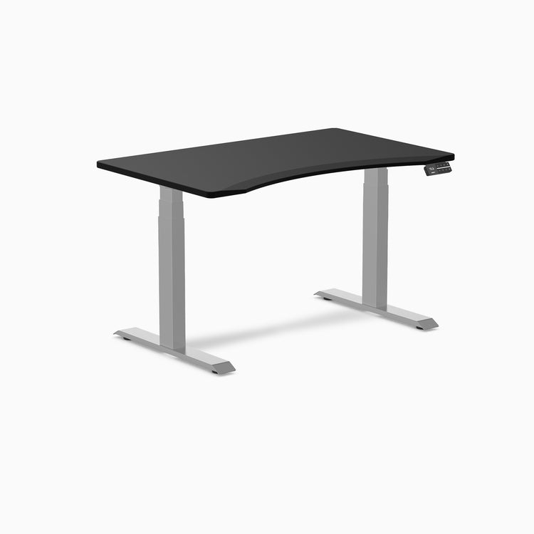Desky Alpha Dual ergo Sit Stand Gaming Desk 1200mm gray legs