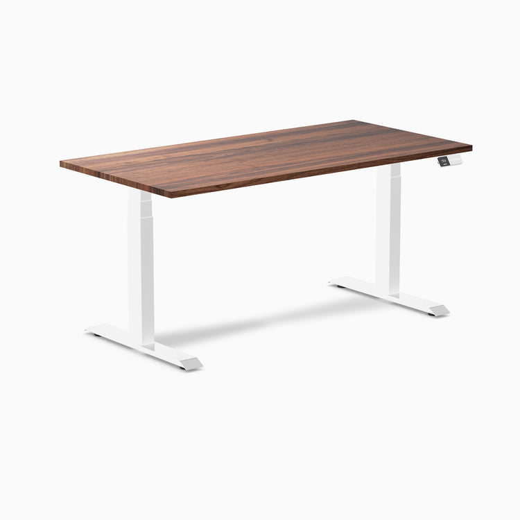 Dual hardwood walnut standing desk - Desky