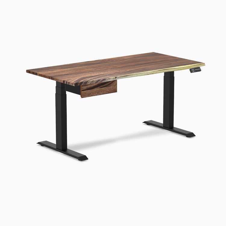 Desky Dual Hardwood Standing Desk With Drawer-Desky®