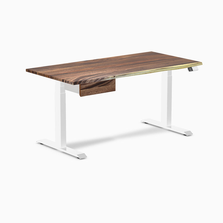 Desky Dual Hardwood Standing Desk With Drawer-Desky®