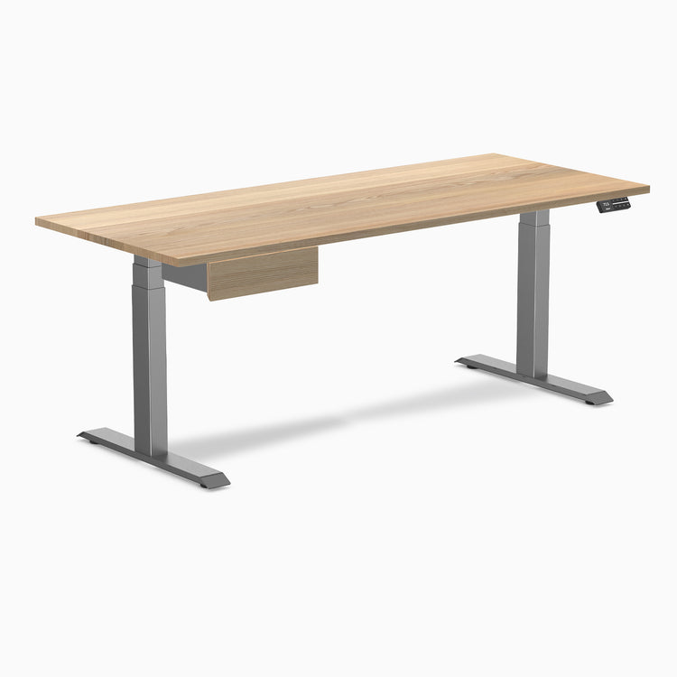 Desky Dual Hardwood Standing Desk With Drawer-Desky®