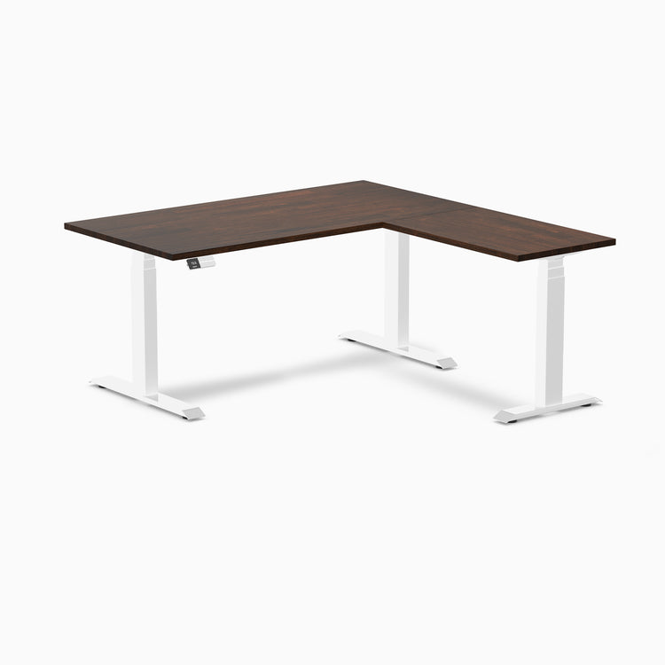 Desky Rubberwood L-Shape Sit Stand Desk-Desky®