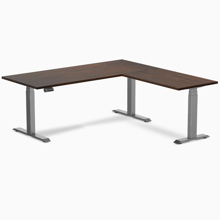 Desky Rubberwood L-Shape Sit Stand Desk-Desky®