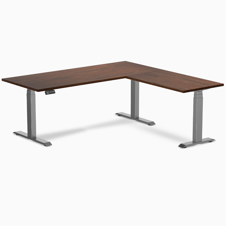 Desky Rubberwood L-Shape Sit Stand Desk-Desky®