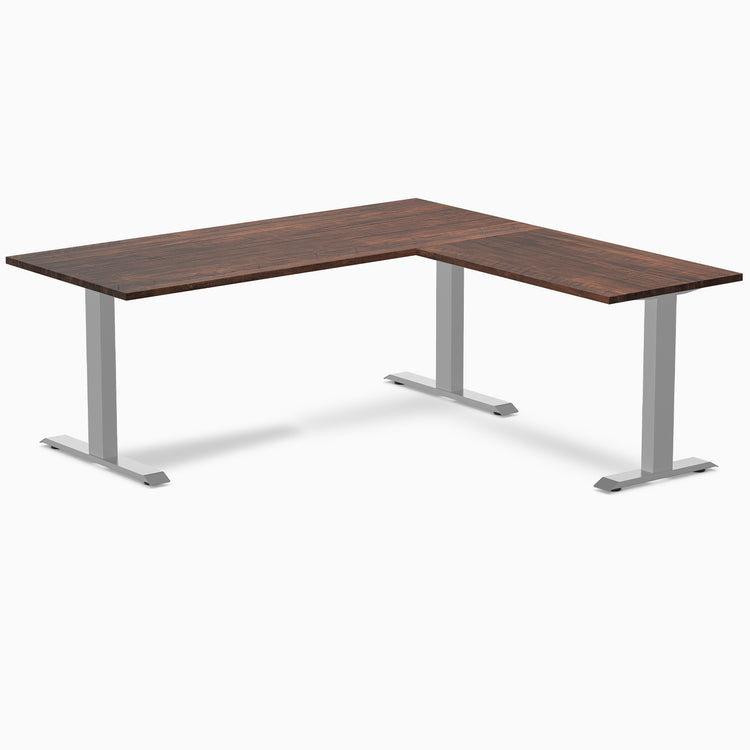 L-shape fixed softwood rustic pine 1800mm in gray legs