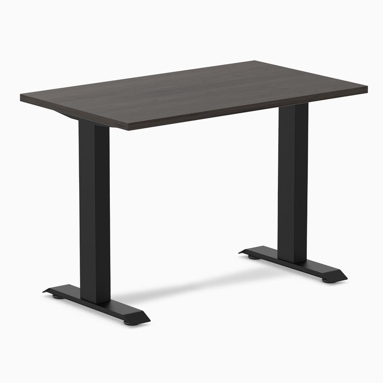 Desky fixed mini laminate desk 1000mm burnished in black legs