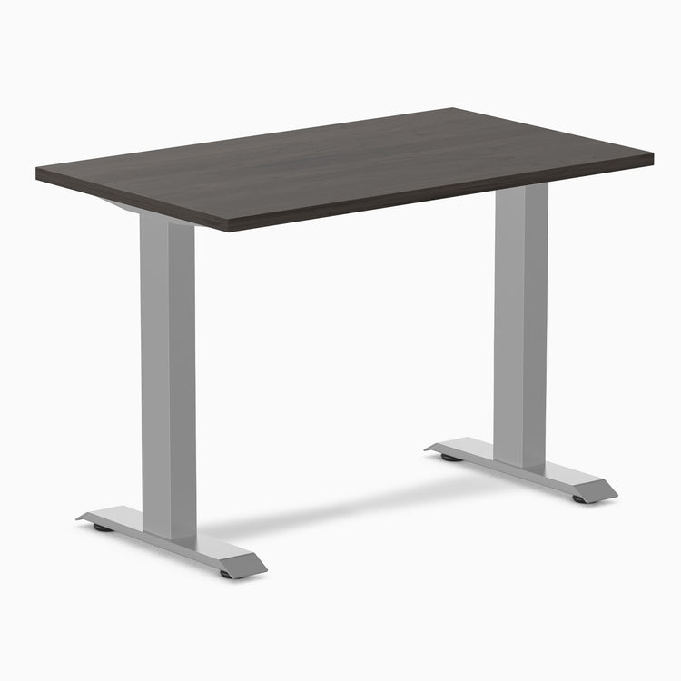 Desky fixed mini laminate desk 1000mm burnished in gray legs