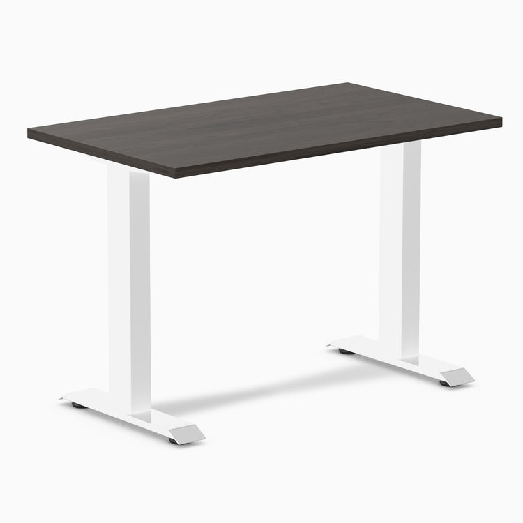 Desky fixed mini laminate desk 1000mm burnished in white legs
