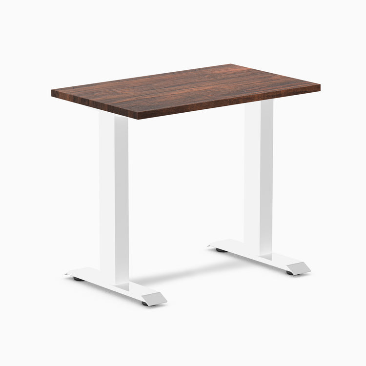 zero mini softwood rustic 800mm in white legs