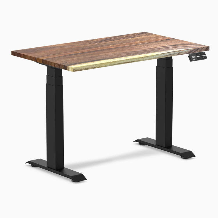 Desky dual mini hardwood saman 1000mm in black