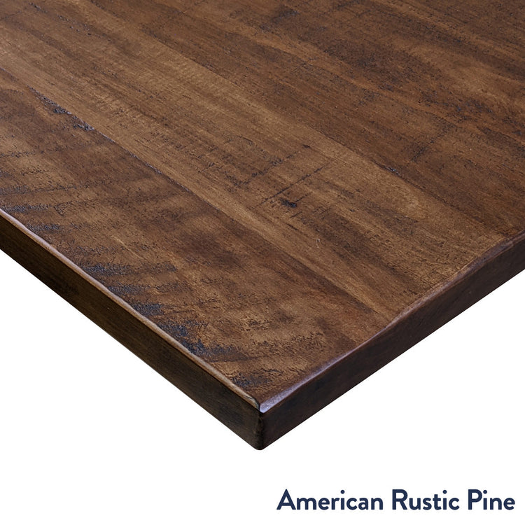 Desky american rustic pine corner softwood desktop finish