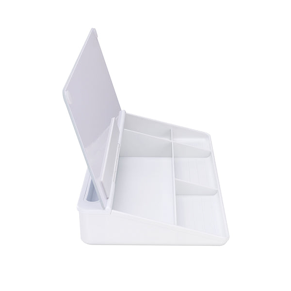 on desk whiteboard storage