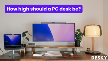 How high should a PC desk be?