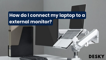 How do I connect my laptop to a external monitor?