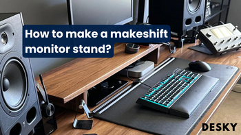 How to make a makeshift monitor stand?