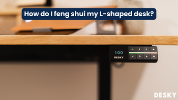 How do I feng shui my L-shaped desk?