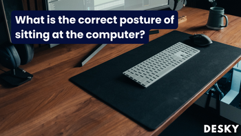 What is the correct posture of sitting at the computer?