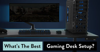 gaming desk setup
