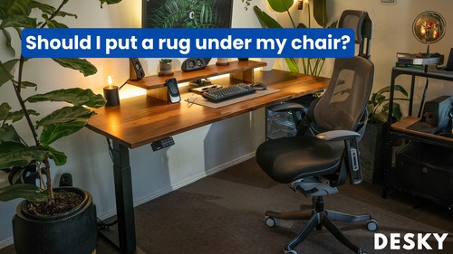 Should I put a rug under my chair?