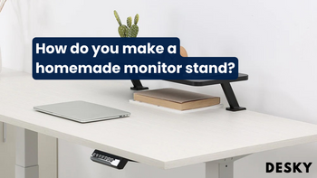 How do you make a homemade monitor stand?