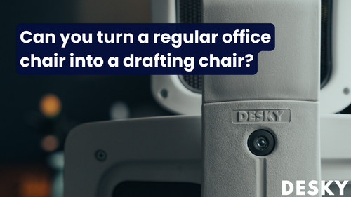 Can you turn a regular office chair into a drafting chair?