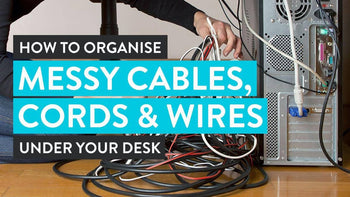 Motion Under Desk Cord Organizer Cable Tray