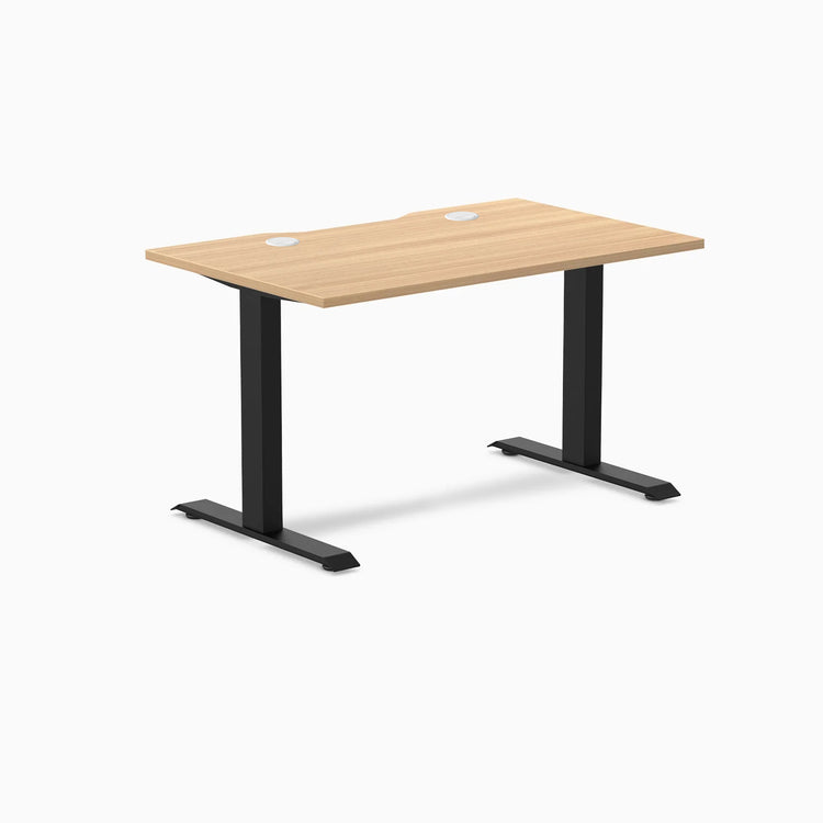 Desky Zero Scalloped Laminate Office Desk