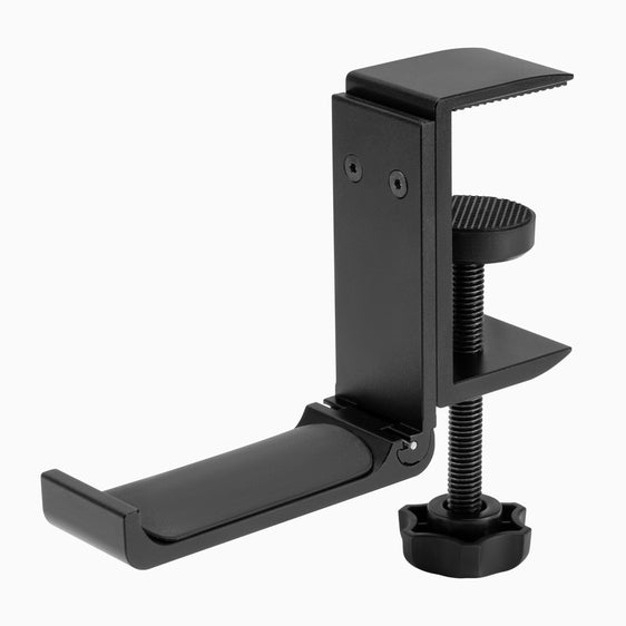 Desky foldable headphone hook in black