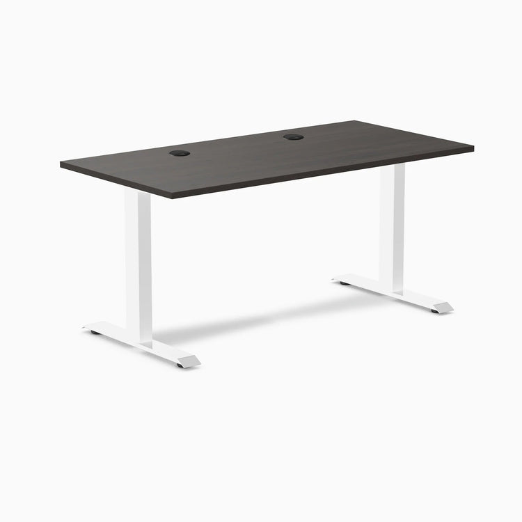 Desky Zero Scalloped Laminate Office Desk