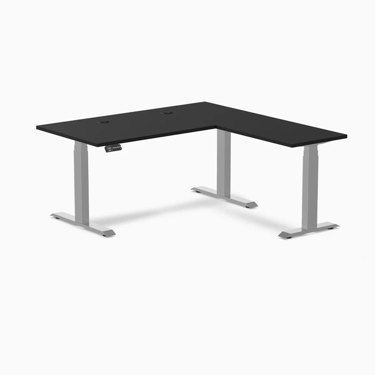 Desky L-Shape Laminate Sit Stand Desk