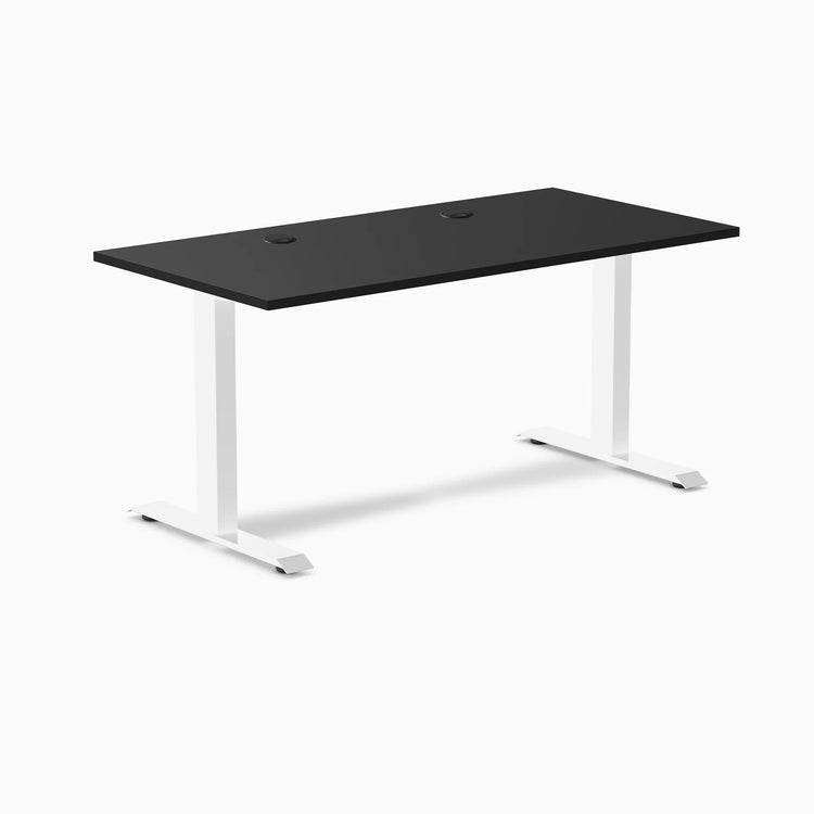 Desky Zero Scalloped Laminate Office Desk