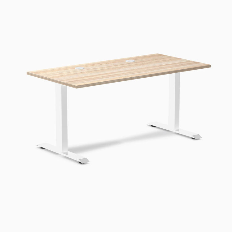 Desky Zero Scalloped Laminate Office Desk