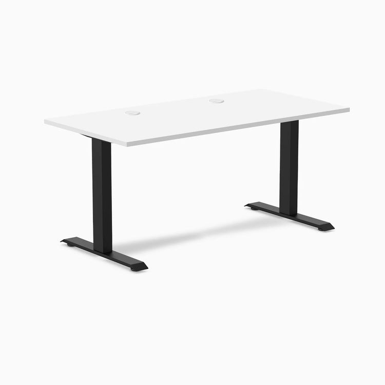 Desky Zero Scalloped Laminate Office Desk
