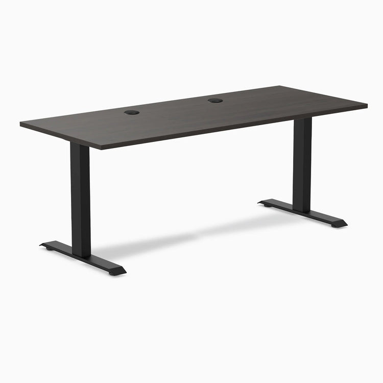 Desky Zero Scalloped Laminate Office Desk