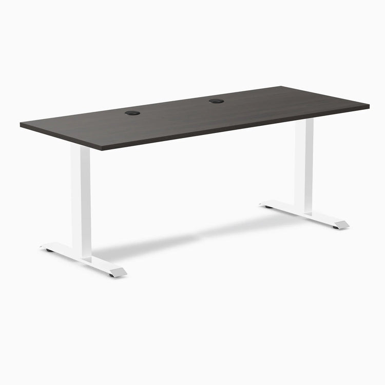 Desky Zero Scalloped Laminate Office Desk