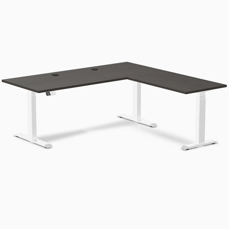 Desky L-Shape Laminate Sit Stand Desk