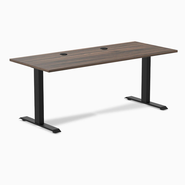 Desky Zero Scalloped Laminate Office Desk