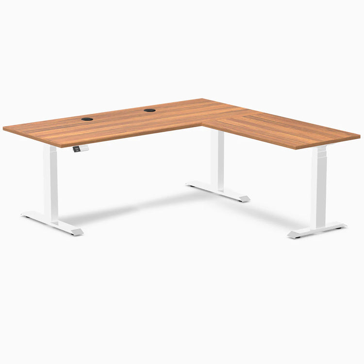 Desky L-Shape Laminate Sit Stand Desk