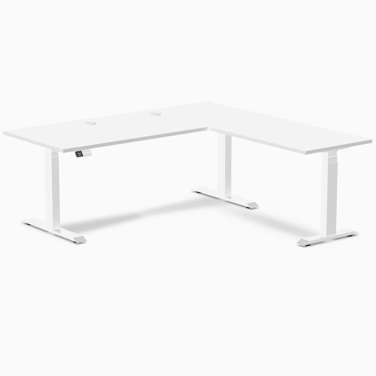 Desky L-Shape Laminate Sit Stand Desk