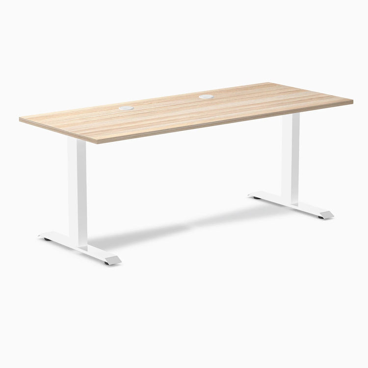Desky Zero Scalloped Laminate Office Desk
