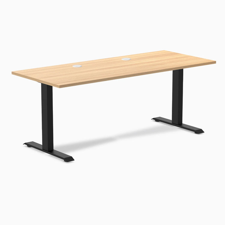 Desky Zero Scalloped Laminate Office Desk