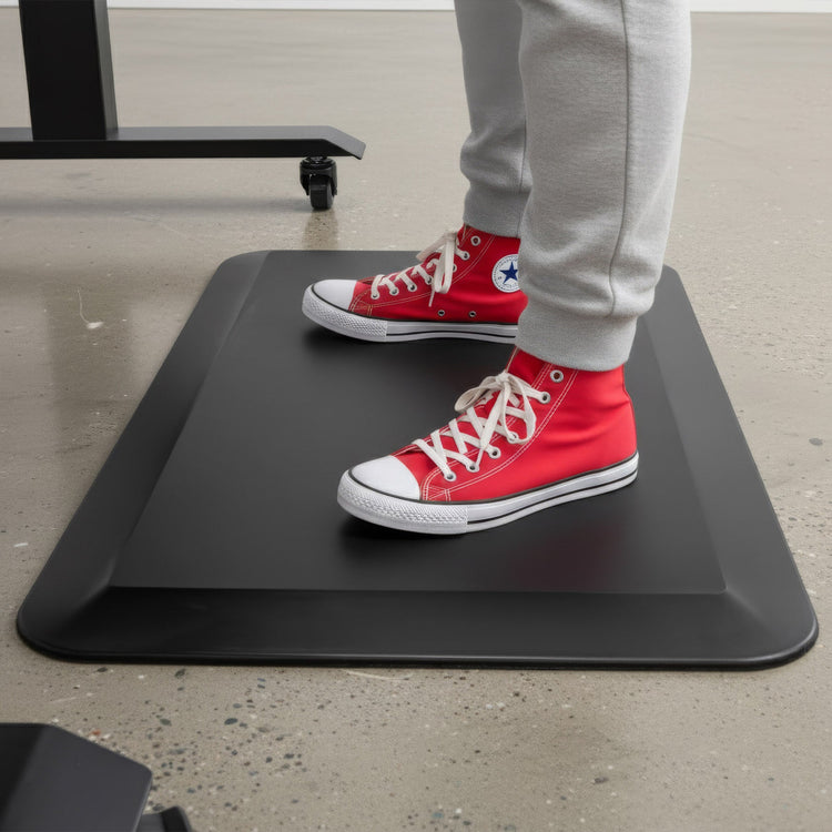 Anti fatigue mat with standing desk