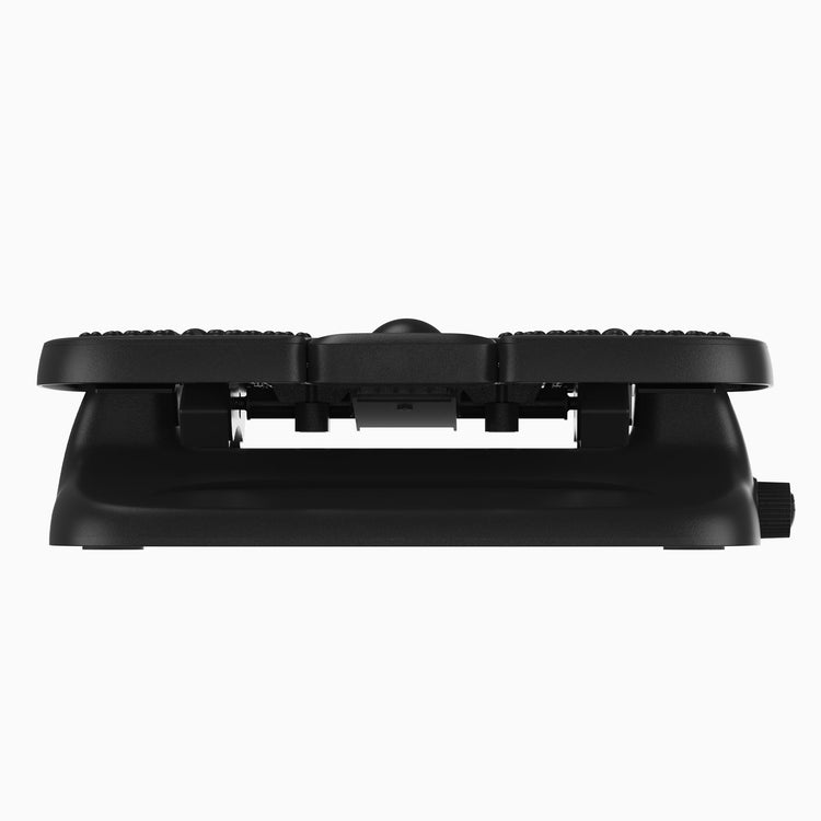 Black height adjustable ripple foot rest 