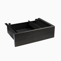 dark bamboo minimal drawer in black frame