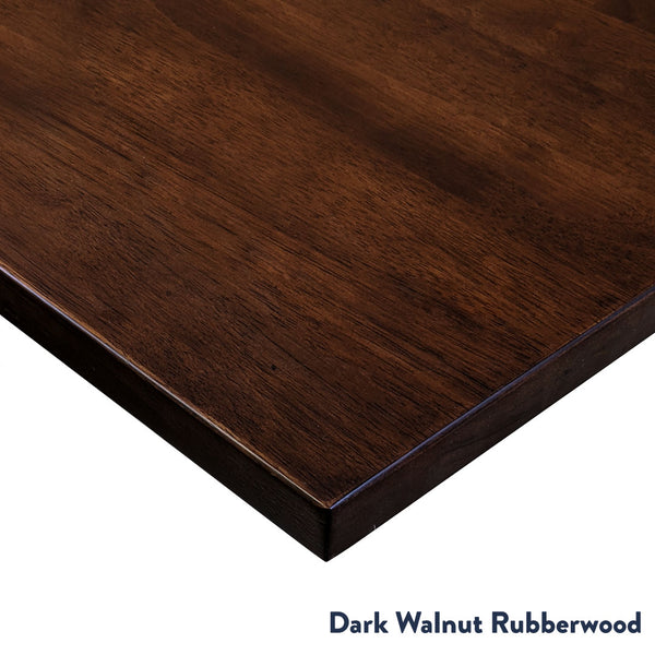 Dark Walnut Rubberwood Corner Desk