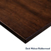 Dark Walnut Rubberwood Corner Desk