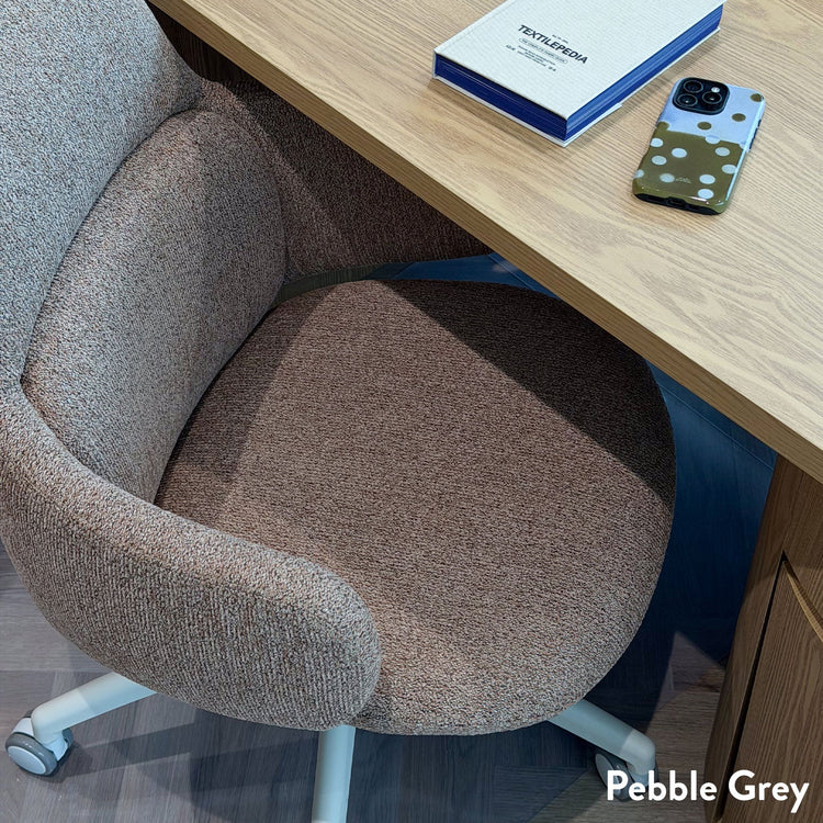 Desky arco office chair in pebble grey